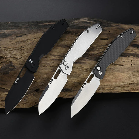 CJRB Ekko Carbon Fibre - 3.23" AR-RPM9 Stonewash Wharncliffe Blade, Carbon Fibre Handles - J1929BCF