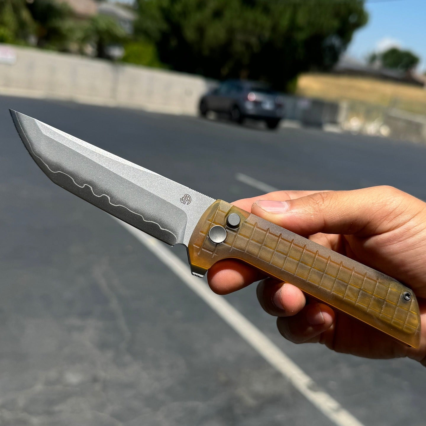North Mountain Blade Chop 2 Ultem 3.4" SLDMagic Steel San Mai Tanto Blade