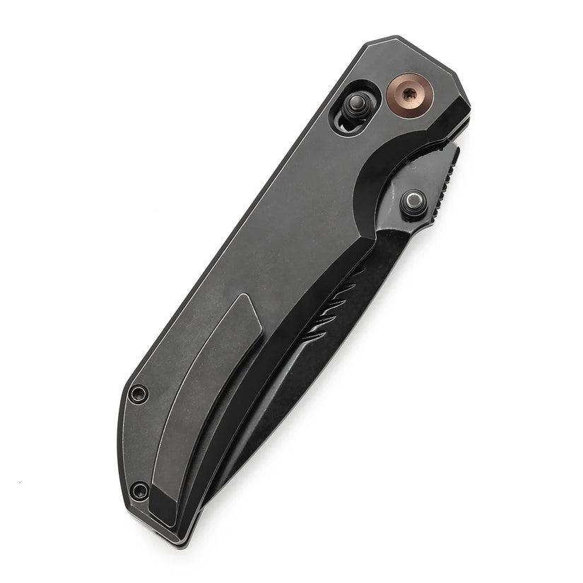 Kansept Eaglestrike - 3.73" CPM-S35VN Blackwash Blade, Blackwash Titanium Handle. K1095V2