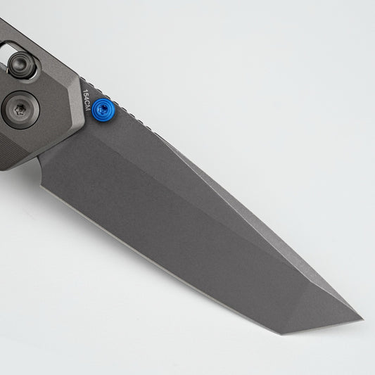 Vosteed Parallel A3510 - 2.9" 154CM Destroyer Grey Blade, Dim Grey Titanium Handle