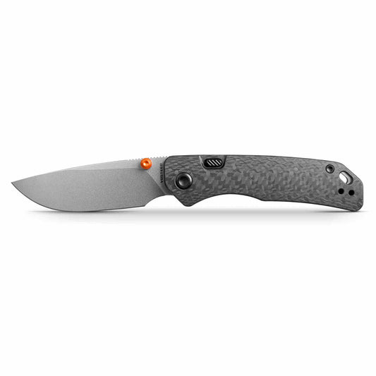 Vosteed Marten A1608 - 2.98" 154CM Stonewash Blade, Carbon Fibre Handle
