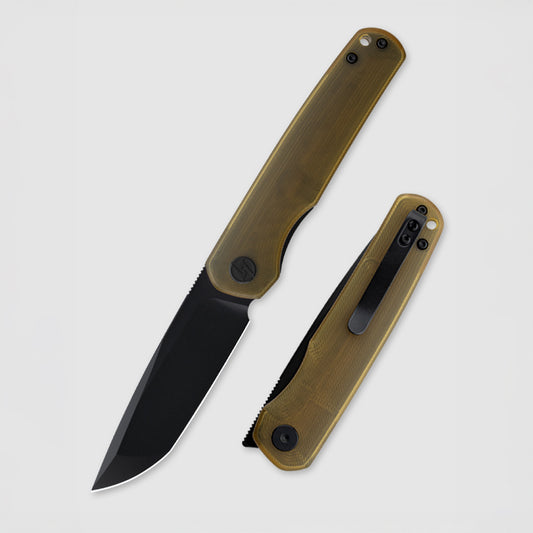 Olitans Stealth Walker G047-PEIB - 3" 14C28N Black Blade, PEI Handle