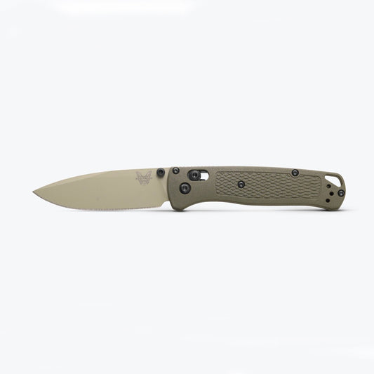 Benchmade Bugout 535TN-11 - S30V Desert Verde Cerakote Blade, Dark Olive Grivory Handles