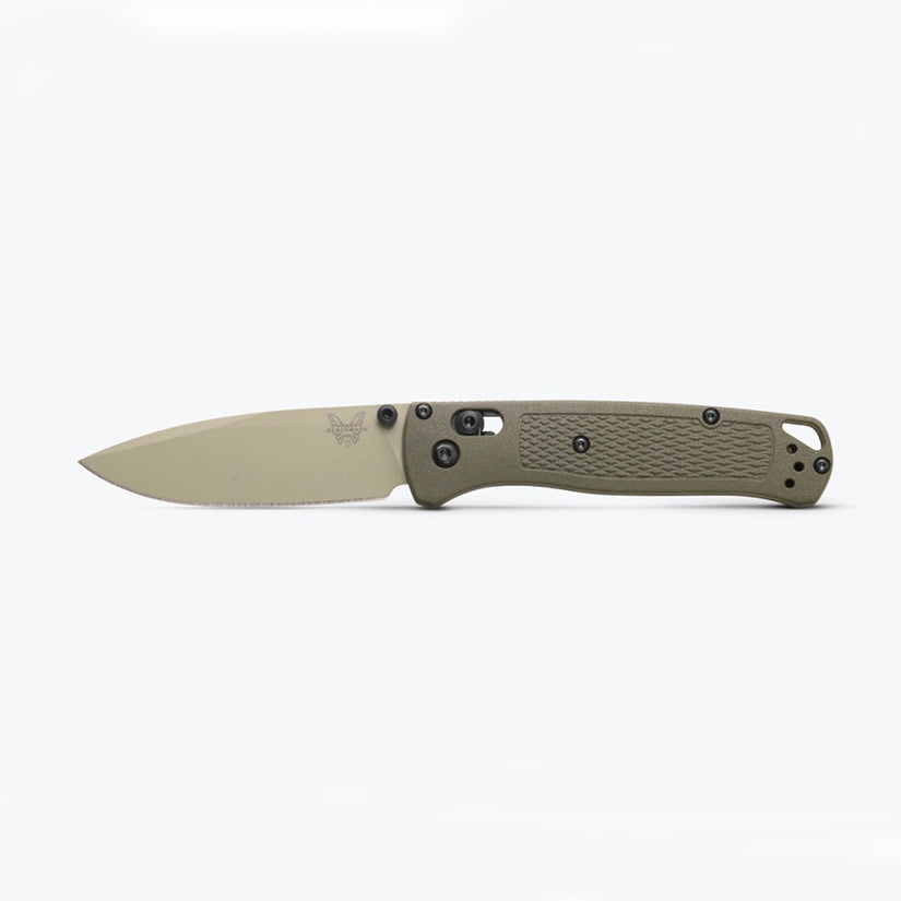 Benchmade Bugout 535TN-11 - S30V Desert Verde Cerakote Blade, Dark Olive Grivory Handles