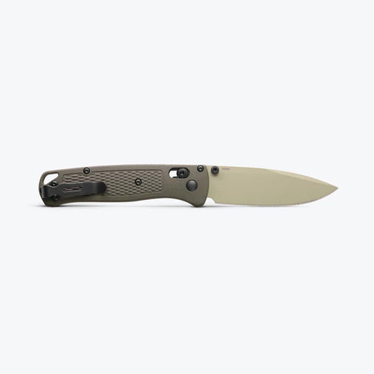 Benchmade Bugout 535TN-11 - S30V Desert Verde Cerakote Blade, Dark Olive Grivory Handles