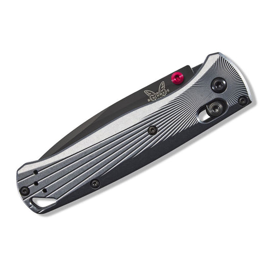 Benchmade Bugout 535BK-4 - M390 Black Cerakote Blade, Grey Aluminium Handles
