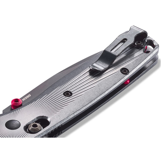 Benchmade Bugout 535BK-4 - M390 Black Cerakote Blade, Grey Aluminium Handles