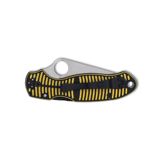 Spyderco Para 3 Salt C223GBKYLMCP - 2.93" MagnaCut Satin Blade, Black/Yellow G-10 Handles