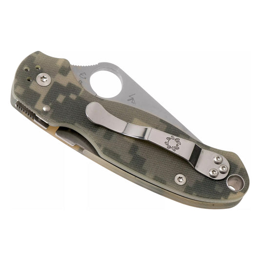 Spyderco Para 3 C223GPCMO - 2.95" S45VN Satin Blade, Digital Camo G-10 Handles