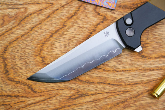North Mountain Blade Chop 2 - 3.4" SLD-Magic Steel San Mai Tanto Blade, Aluminium/PEI Handle