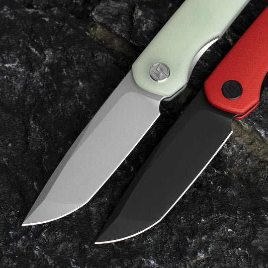 Olitans Stealth Walker G047-PEIB - 3" 14C28N Black Blade, PEI Handle