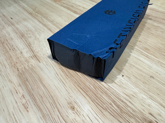 Petrified Fish Viking PFP07 - 3.62" K110 Satin Blade, Green Micarta Handle, Front Flipper