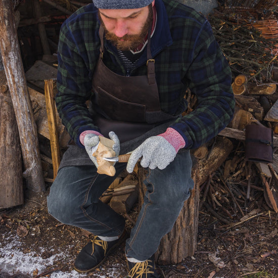 BeaverCraft S19X - Premium Whittling Set with Walnut Handles