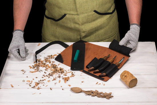 BeaverCraft S15X - Premium Wood Carving Set for Chip and Detail Carving