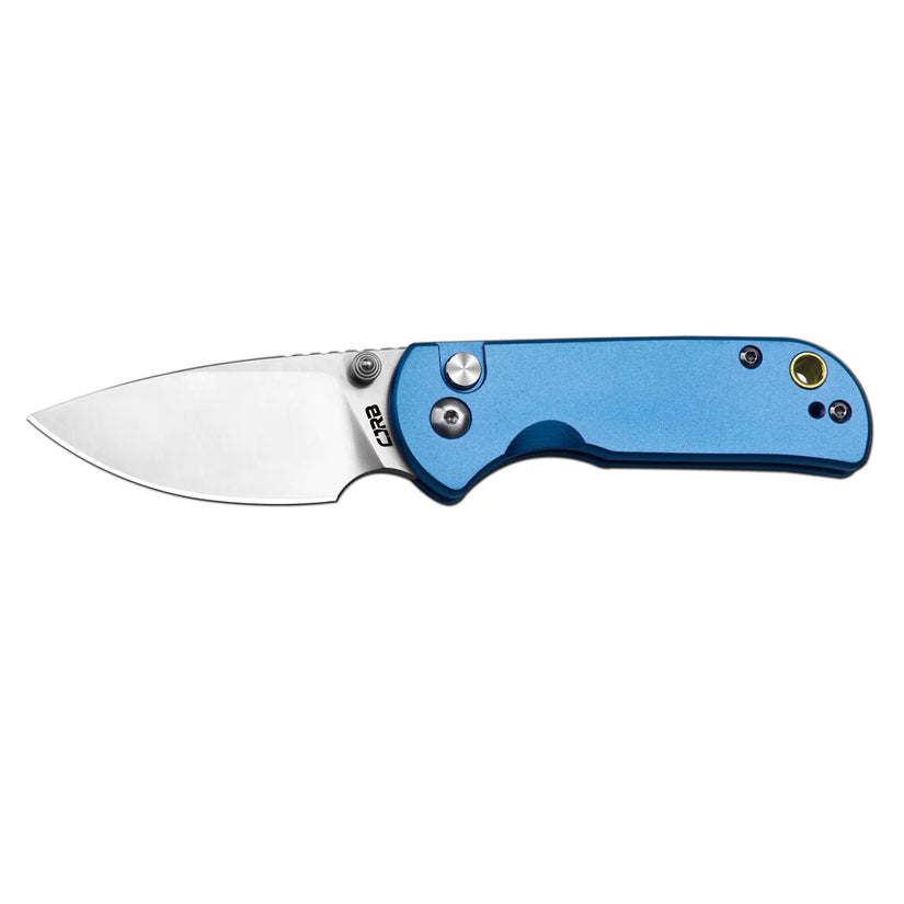 CJRB Mica - 2.36" AR-RPM9 Sandblasted Drop Point Blade, Blue Aluminium Handles - J1934BU