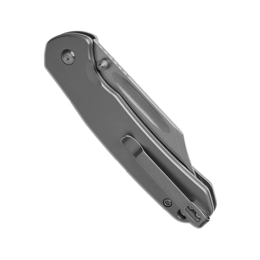 CJRB Pyrite Bowie - 3.11" AR-RPM9 Stonewashed Blade, Titanium Handles - J1942-TI