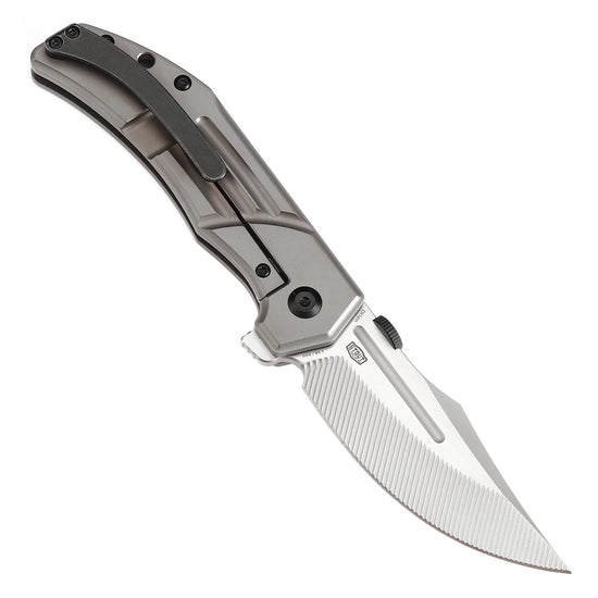 Kansept Orion - 3.07" CPM-S35VN with CNC Milling Blade, Bronze Titanium Handle. K1089A2
