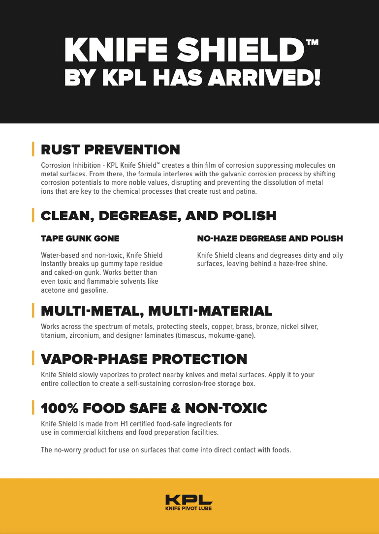 KPL Knife Shield - Corrosion Preventive Knife Cleaner