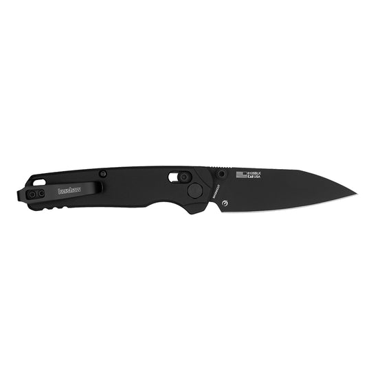 Kershaw Bel Air - 3" MagnaCut Black PVD Reverse Tanto Blade, Black Aluminium Handles - 6105BLK