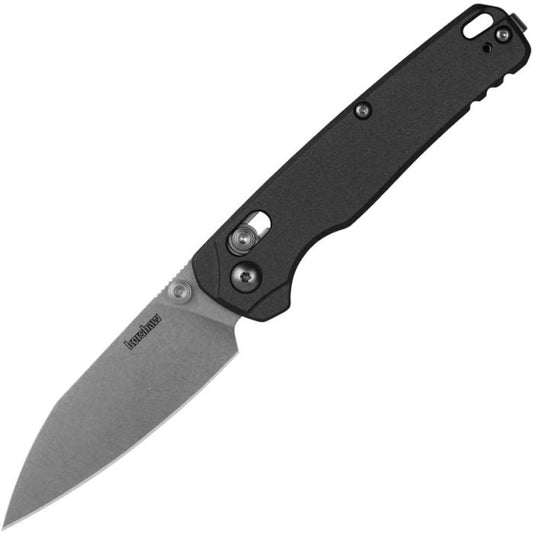 Kershaw Bel Air - 3" MagnaCut Stonewash Blade, Grey Aluminium Handles - 6105GRYSW