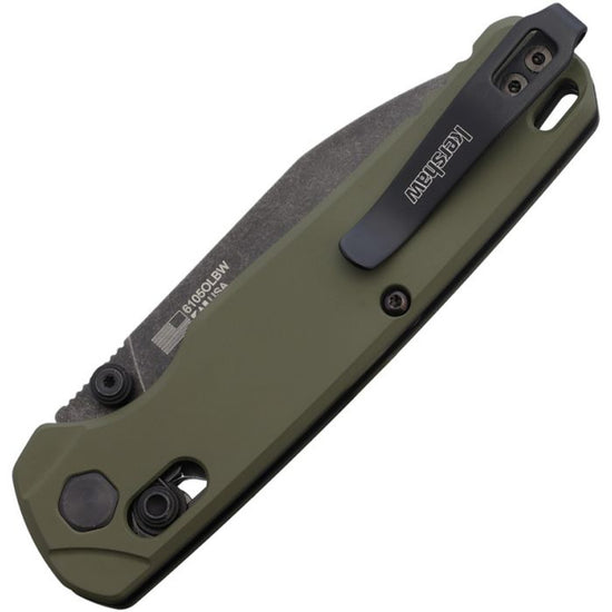 Kershaw Bel Air - 3" MagnaCut BlackWash Blade, OD Green Aluminium Handles - 6105OLBW
