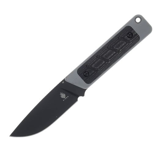 Kizer Smolt - 2.93" 3V Black Fixed Blade, G10/Micarta Handle - 1063A1