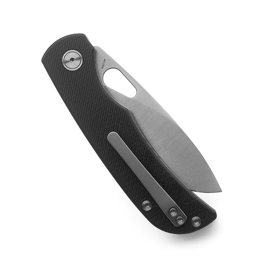 Miguron Knives Moyarl - 3.25" 14C28N Satin Blade, Black Micarta Handle