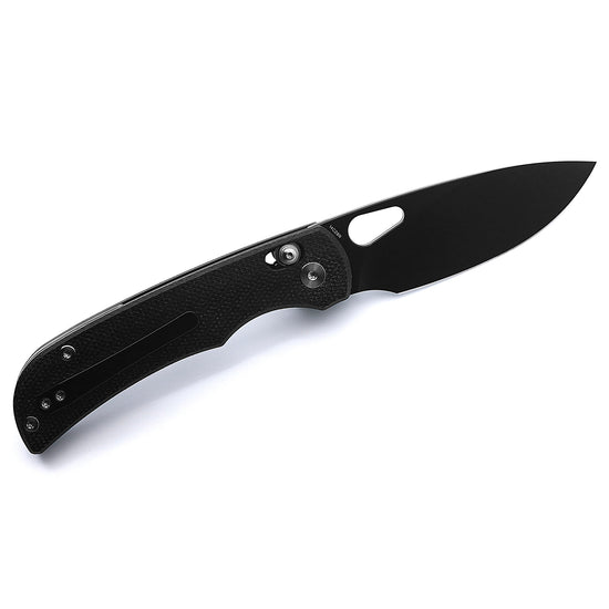 Miguron Moyarl Crossbar Lock - 3.5" 14C28N Black PVD Blade, Black Micarta Handle - MGR-806ABK