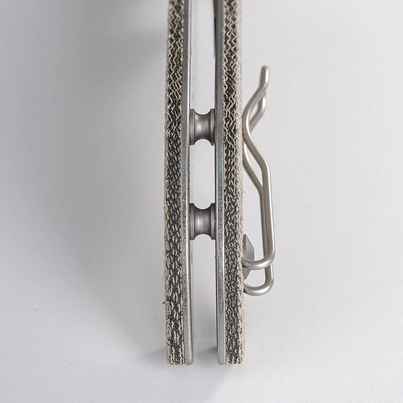 Vosteed Naga A3902 - 3.47" S35VN Stonewash Blade, Green Micarta Handle