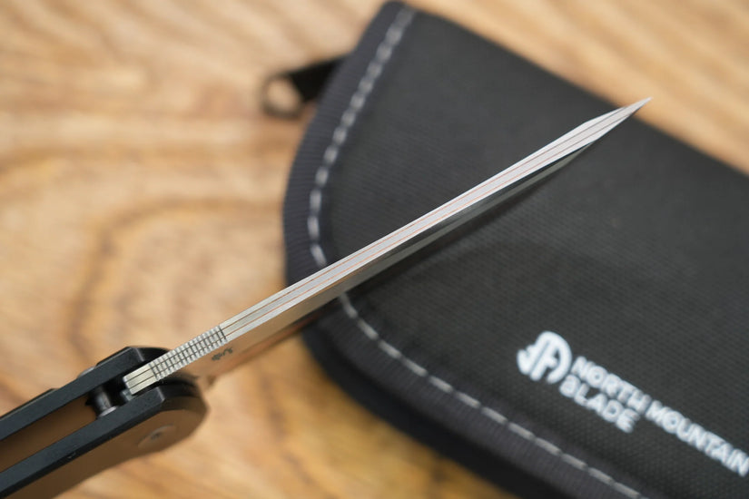 North Mountain Blade Forged Copper - 3.4" SLD-Magic Steel Forged Copper Blade, Aluminium Copper Carbon Fibre Handle