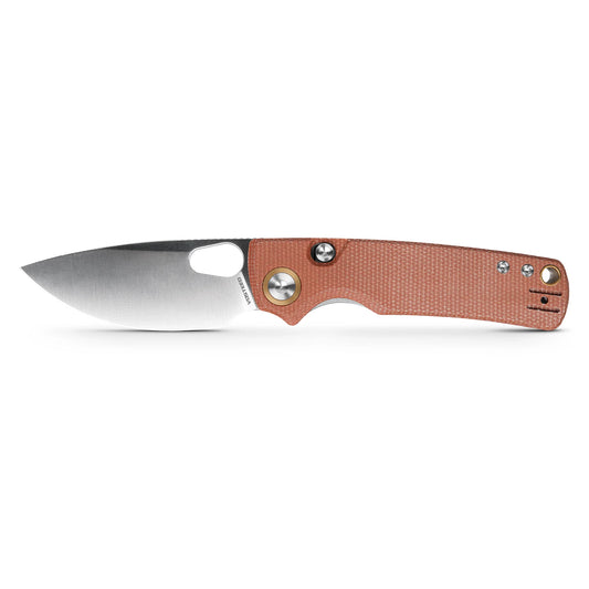 Vosteed Porcupine A2604 - 2.99" 14C28N Satin Blade, Brown Micarta Handle