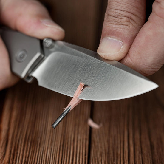 Vosteed Psyop 299 A2218 - 2.99" S35VN Satin Blade, Green Micarta & Titanium Handle