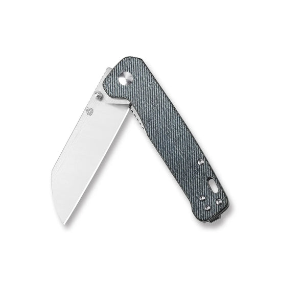 QSP Penguin - 3.06" D2 Satin Blade, Denim Micarta Handle - QS130-B