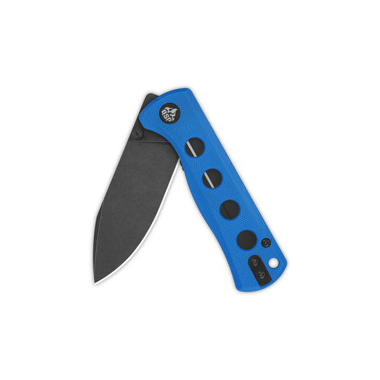 QSP Canary Folder - 2.84" 14C28N Black Stonewashed Blade, Blue G10 Handle - QS150-I2