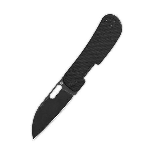 QSP Variant PE - 3" 14C28N Black Stonewashed Blade, Black G10 Handle - QS154-A