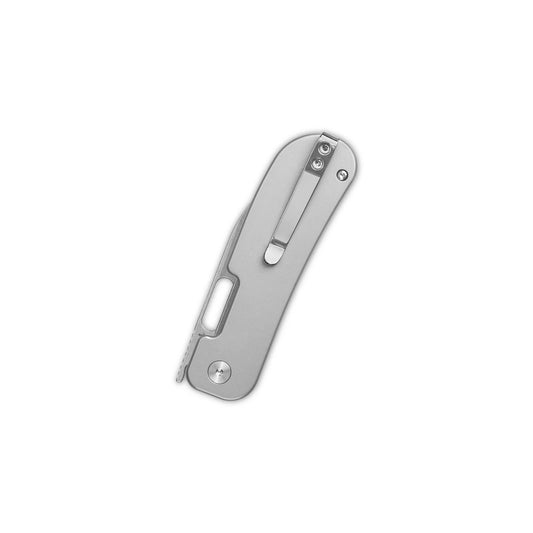 QSP Variant PE - 3" 14C28N Stonewashed Blade, Beadblasted Titanium Handle - QS154-E