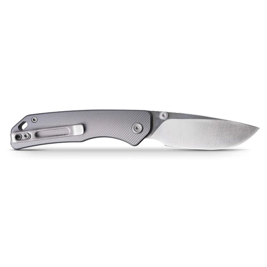 Vosteed Marten A1601 - 2.98" 154CM Satin Blade, Grey Aluminium Handle