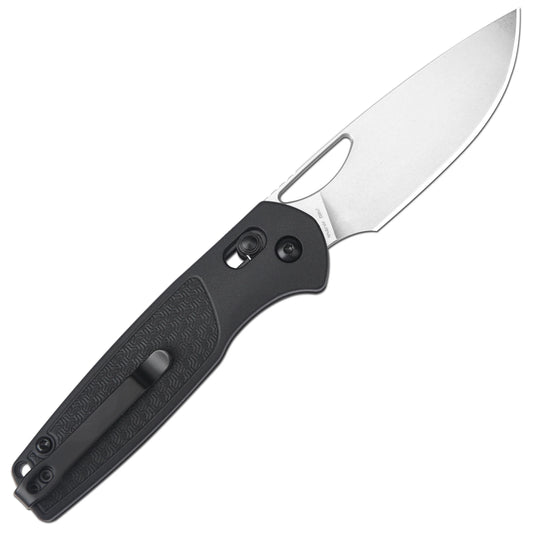 CJRB Acacia - 3.21" AR-RPM9 Stonewashed Blade, Black FRN Handle - J1952BK