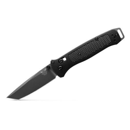 Benchmade Bailout 537GY - 3V Grey Cerakote Tanto Blade, Black Grivory Handles