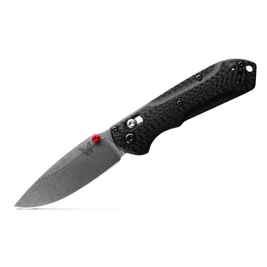 Benchmade Mini Freek 565-1 - S90V Satin Blade, Carbon Fibre Handles