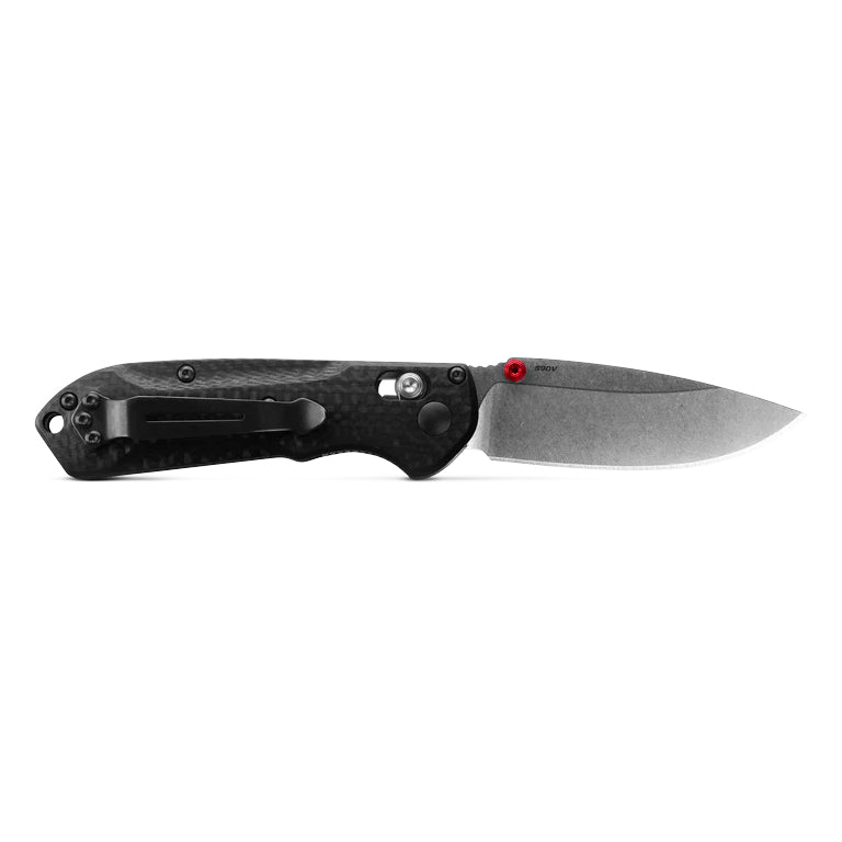 Benchmade Mini Freek 565-1 - S90V Satin Blade, Carbon Fibre Handles