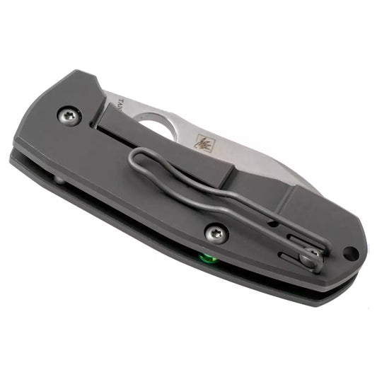 Spyderco Techno 2 C158TIP2 - 2.55 CTS-XHP Stonewashed Blade, Titanium Handles