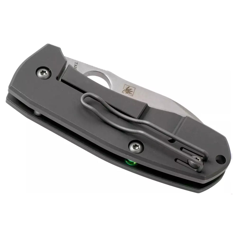 Spyderco Techno 2 C158TIP2 - 2.55 CTS-XHP Stonewashed Blade, Titanium Handles