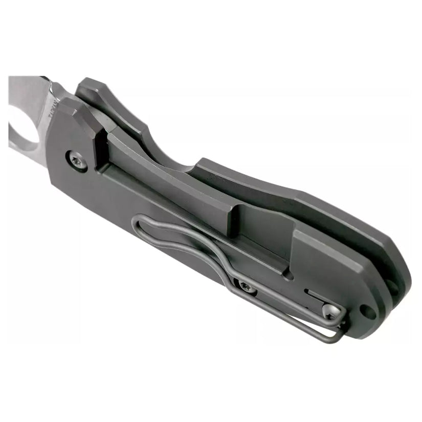 Spyderco Techno 2 C158TIP2 - 2.55 CTS-XHP Stonewashed Blade, Titanium Handles