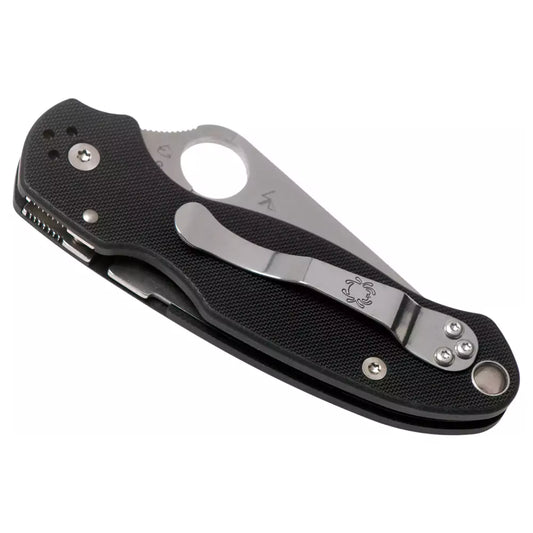 Spyderco Para 3 C223GP - 2.95" S45VN Satin Blade, Black G-10 Handles