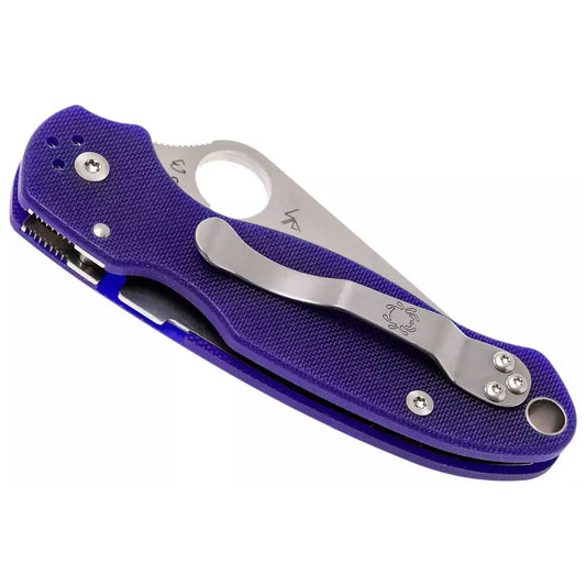 Spyderco Para 3 C223GPDBL - 3" Satin S110V Blade, Blurple G10
