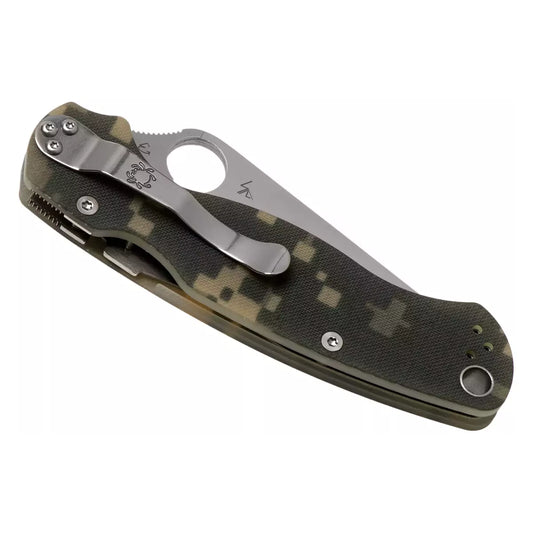 Spyderco Para Military 2 C81GPCMO2 - 3.42" S45VN Satin Blade, Digital Camo G-10 Handles