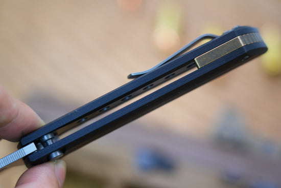 North Mountain Blade Chop 2 G10 - 3.4" SLD-Magic Steel San Mai Tanto Blade, Black G10 Handle