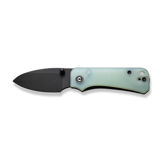 Civivi Baby Banter Jade C19068S-8 - 2.34" Nitro-V Black Stonewash Blade, Jade Natural G10