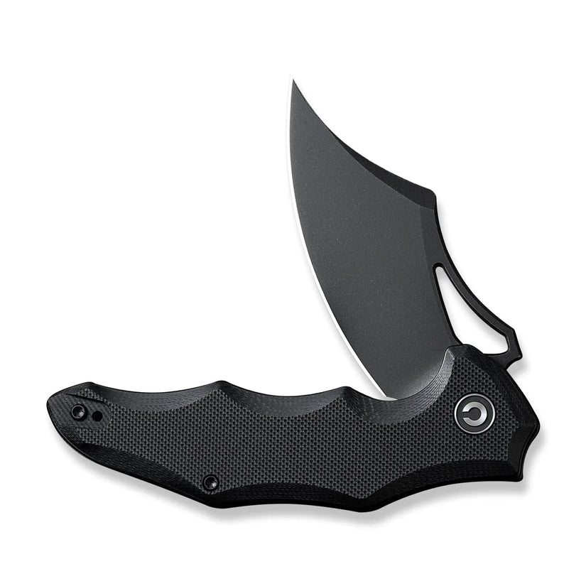 Civivi Chiro C23046-1 - 3.1" 14C28N Black Blade, Black G10 Handles